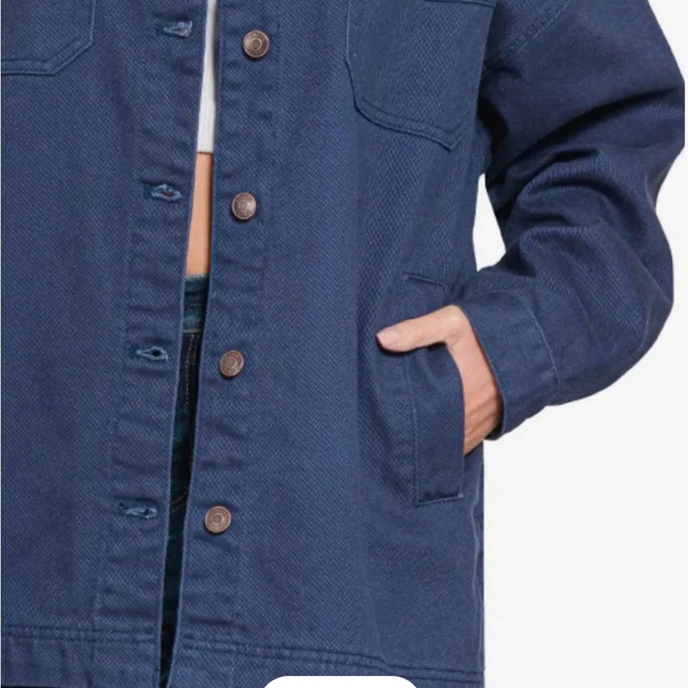 Zenana Women's Blue Denim Jacket - Picture 4 of 6
